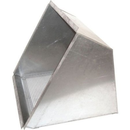 AMERICRAFT MFG Global Industrial„¢ Inlet Weatherhood With Birdscreen for 18" Exhaust Fan IWH-18